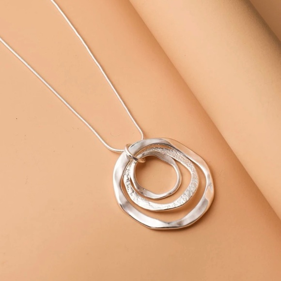 Restock- Silver Ring Necklace - Picture 2 of 6